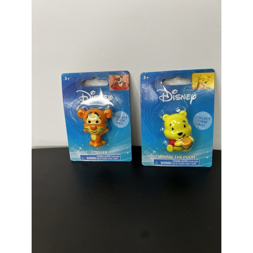 Lot of 2 NIP Sealed Disney Vinyl Figures – Pooh & Tigger Cake Toppers